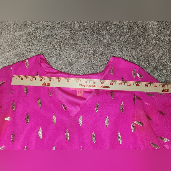 Preowned Lilly Pulitzer size 4 hot pink 👚 dress - Picture 10 of 13
